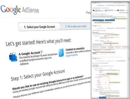 Google Adsense Affiliate Account Register Step